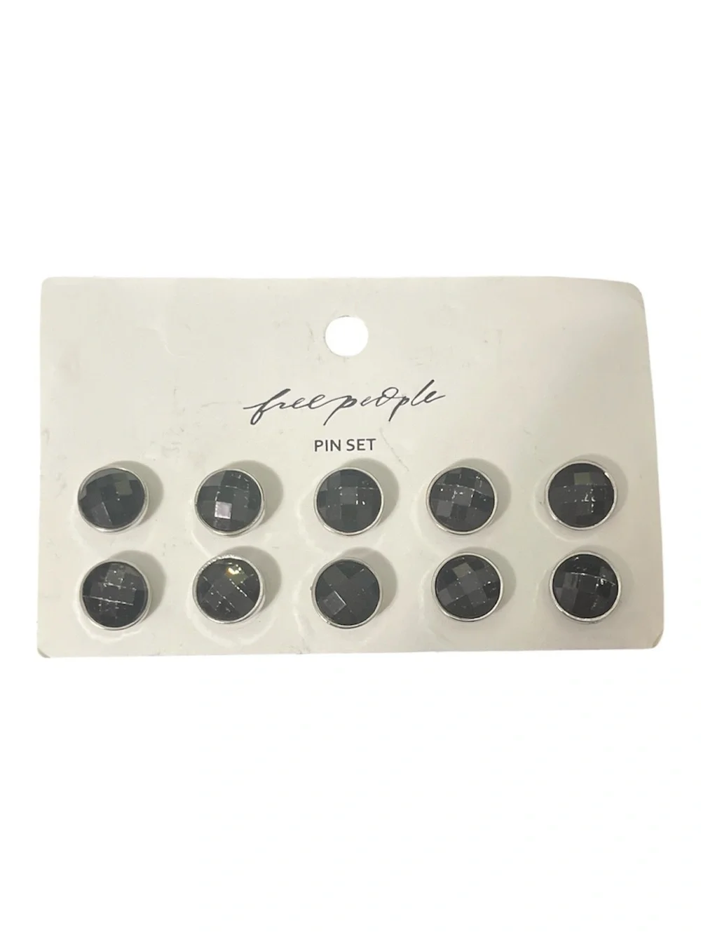 1495. FREE PEOPLE pin set in Black NWT $25